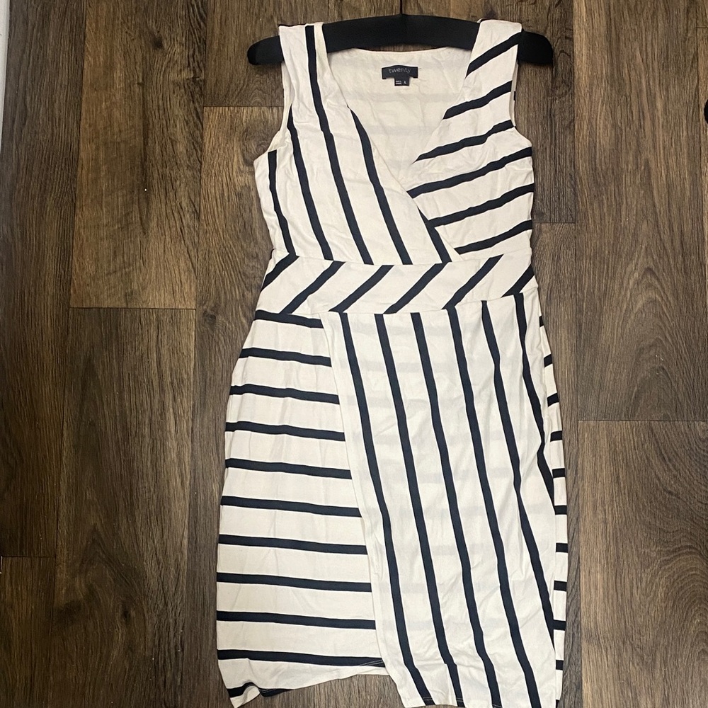 Twenty Black and White Asymmetrical Dress